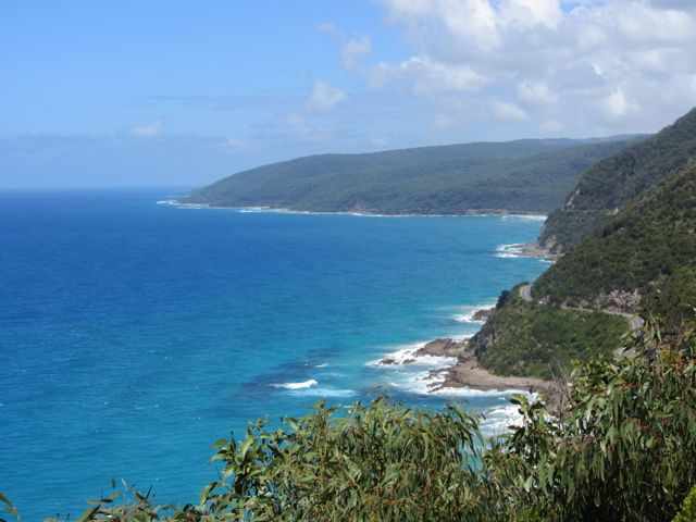 View from coast edge of near flat summit of the second/western Brother.